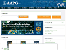 Tablet Screenshot of bookstore.aapg.org