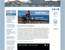 Tablet Screenshot of foundation.aapg.org